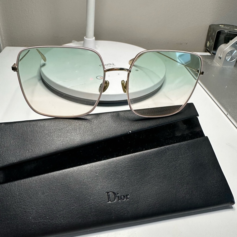 Authentic Dior ombre green to pink lenses sunglasses